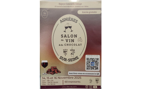 3eme Salon de notre sponsor le caviste Vin des As du 14 au 16 novembre 2025
